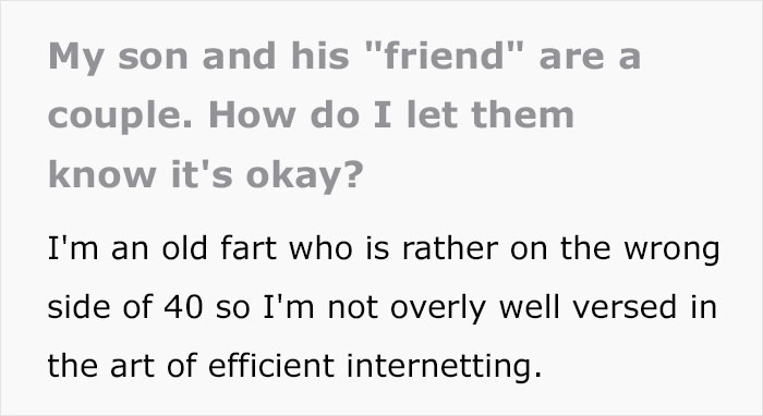 Dad Knows His Son And His Male "Friend" Are Secretly Dating, Asks People How To Tell Him It's Ok, Posts A Wholesome Update Dad Knows His Son And His Male "Friend" Are Secretly Dating, Asks People How To Tell Him It's Ok, Posts A Wholesome Update