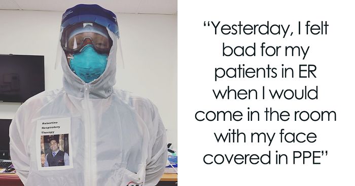 US Doctors Paste Photos Of Them Smiling On Their Protective Suits To Reassure COVID-19 Patients