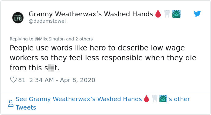 Mom Shuts Down Person Calling Her Daughter Working In Fast Food A "Hero", Says She's A Slave Mom Shuts Down Person Calling Her Daughter Working In Fast Food A "Hero", Says She's A Slave
