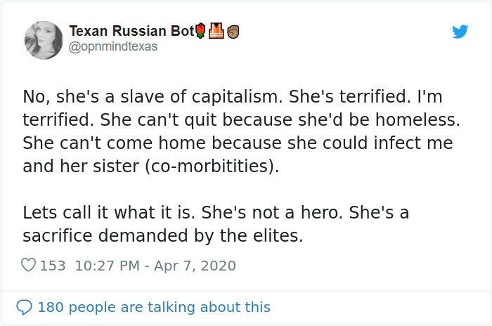 Mom Shuts Down Person Calling Her Daughter Working In Fast Food A "Hero", Says She's A Slave Mom Shuts Down Person Calling Her Daughter Working In Fast Food A "Hero", Says She's A Slave