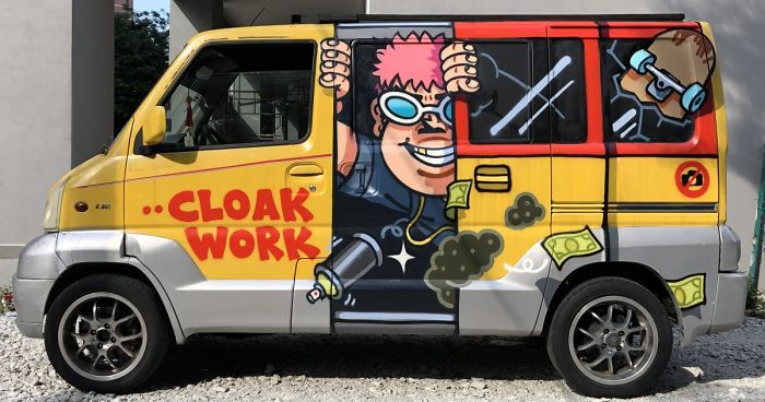 I Decorated Food Trucks With Colorful Graffiti