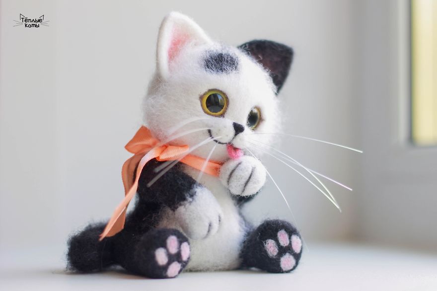 Russian Artist Produces Kittens Made Of Wool So Cute You Will Want One