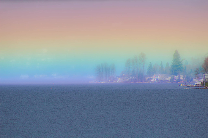 Photograper Captures A Once-In-A-Lifetime Shot Of A 'Horizontal Rainbow' That Filled The Whole Sky