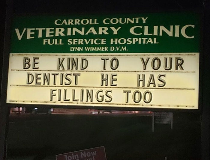 Funny-Carroll-County-Veterinary-Clinic-Signs