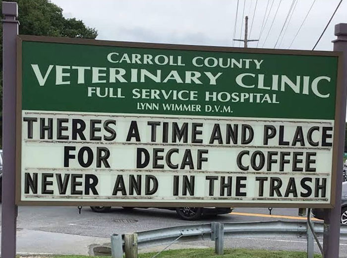 Funny-Carroll-County-Veterinary-Clinic-Signs