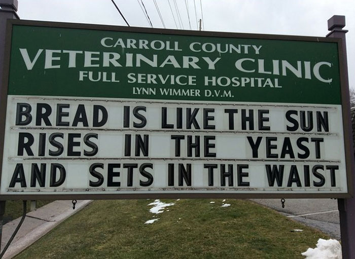 Funny-Carroll-County-Veterinary-Clinic-Signs