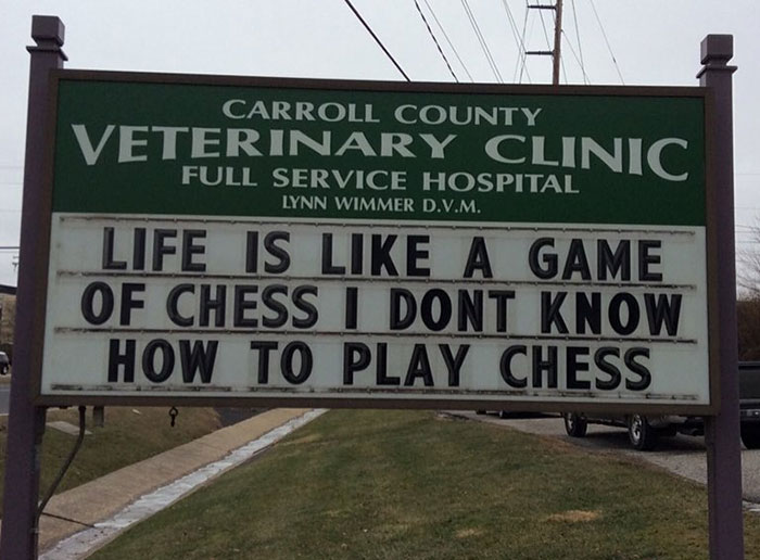 Funny-Carroll-County-Veterinary-Clinic-Signs