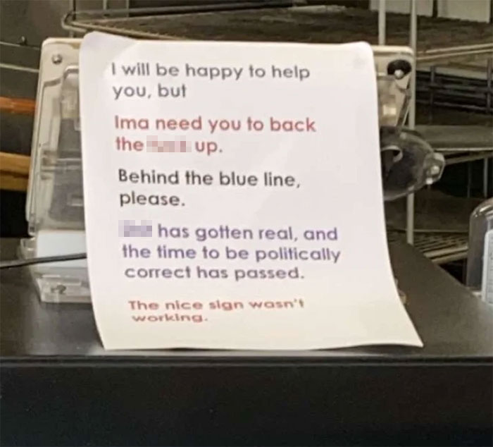 The Sign At The Pizza Place I Go To