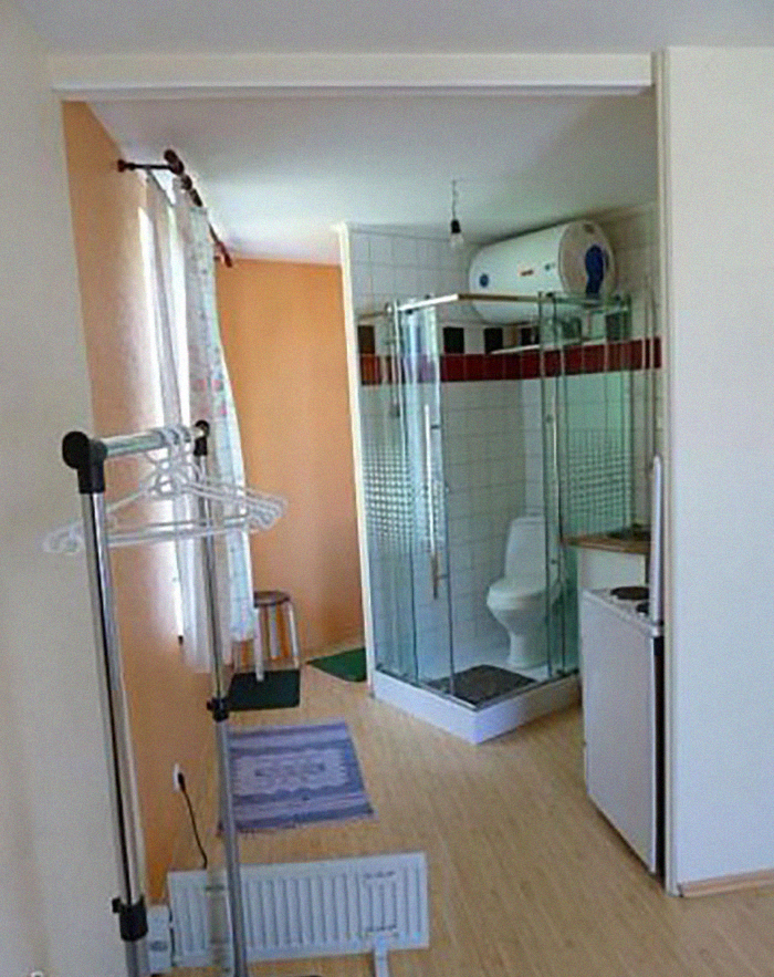 Like A Circle In A Spiral, Like A Wheel Within A Wheel. Like A Toilet In A Shower, In A Kitchen, With Hanging Space For Clothes, And A Portable Radiator