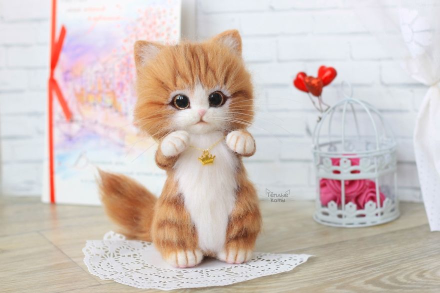 Russian Artist Produces Kittens Made Of Wool So Cute You Will Want One