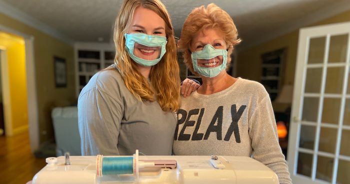 21 Y.O. Student Makes Face Masks For The Deaf And Hard Of Hearing