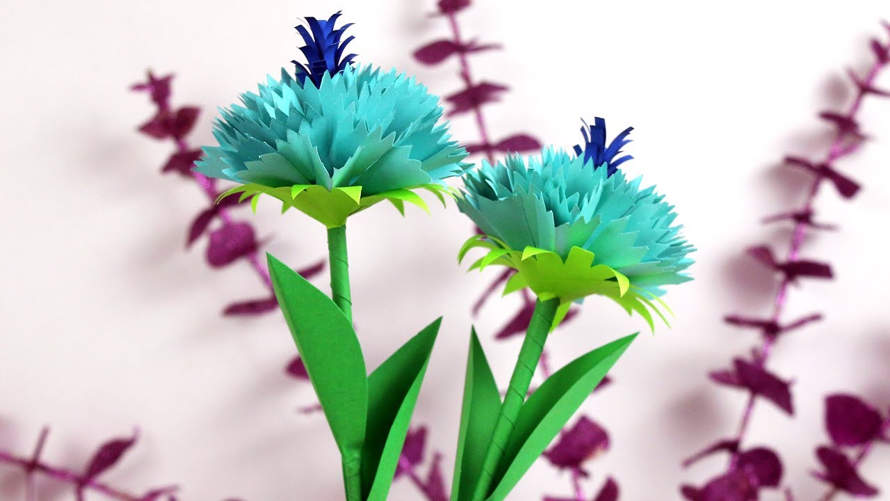 Very Easy Beautiful Paper Stick Flowers | Easy Paper Flower Making | New Paper Craft Idea