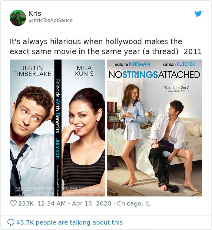 Twitter Users Are Noticing That Hollywood Makes 'The Same Movie' Every Year, Post 9 Convincing Side-By-Side Examples