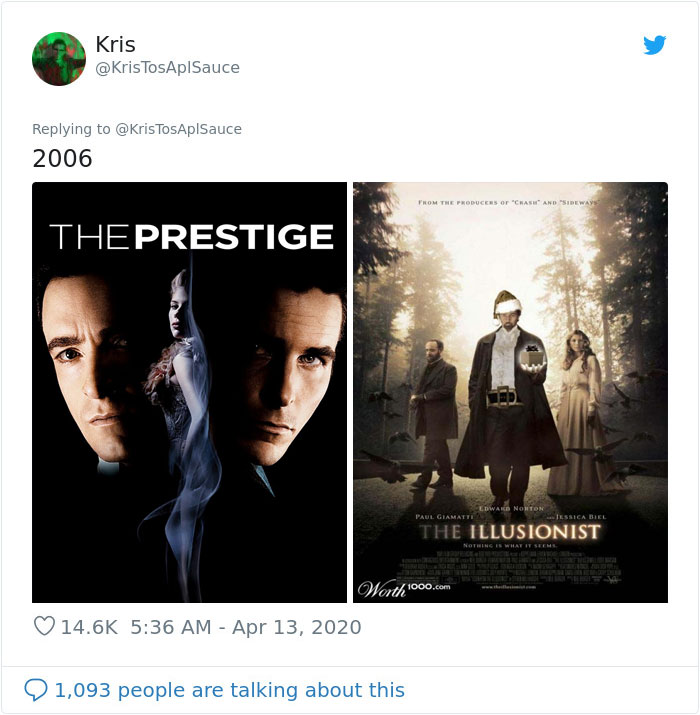 Twitter Users Are Noticing That Hollywood Makes 'The Same Movie' Every Year, Post 9 Convincing Side-By-Side Examples
