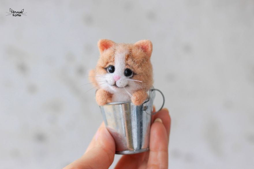 Russian Artist Produces Kittens Made Of Wool So Cute You Will Want One