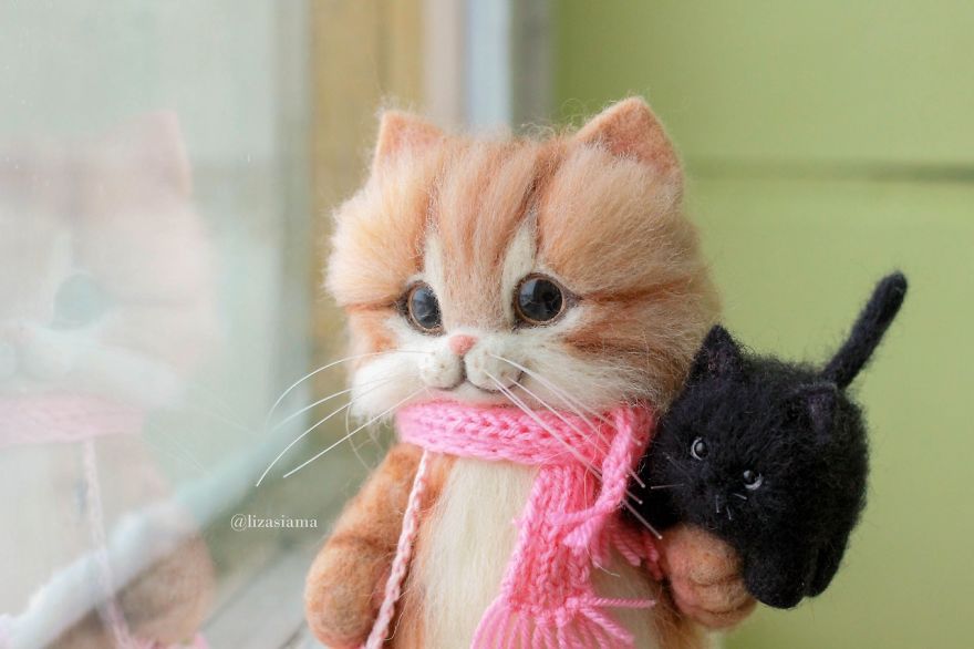 Russian Artist Produces Kittens Made Of Wool So Cute You Will Want One