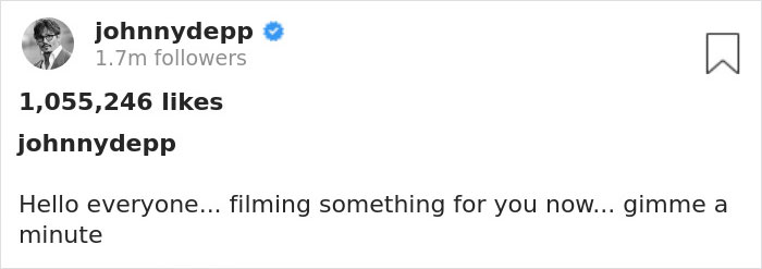 56YO Johnny Depp Joins Instagram For The First Time, Gets 1.8M Followers In One Day