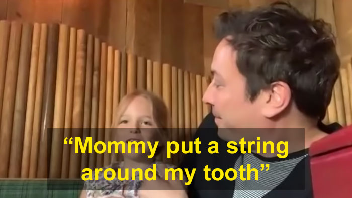 Jimmy Fallon's Daughter Loses A Tooth And Excitedly Crashes Her Dad's Interview Jimmy Fallon's Daughter Loses A Tooth And Excitedly Crashes Her Dad's Interview
