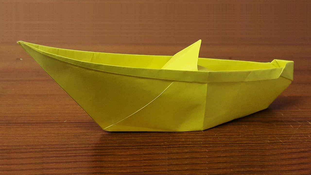 How To Make A Boat Out Of Paper – Origami Boat – Оригами Катер Из Бумаги