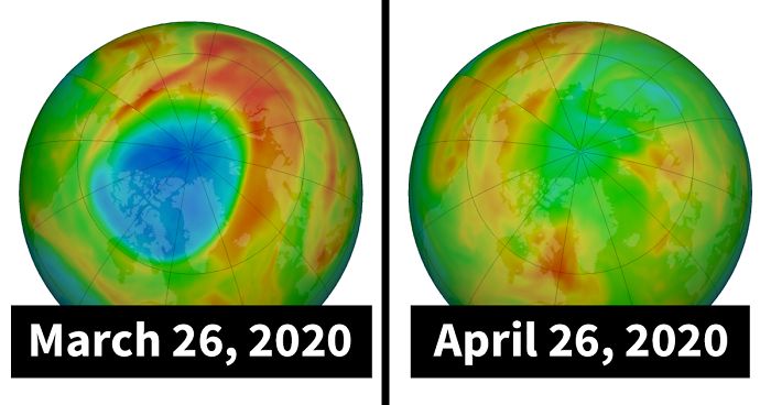 Large Hole In The Arctic Ozone Layer Has Closed NaturallyLarge Hole In The Arctic Ozone Layer Has Closed Naturally