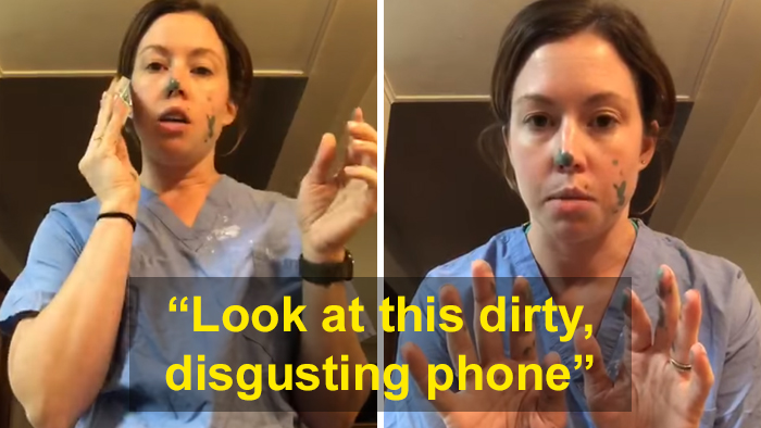 Michigan Nurse Demonstrates How Easy Coronavirus Cross-Contamination Can Be, Even With Gloves On Michigan Nurse Demonstrates How Easy Coronavirus Cross-Contamination Can Be, Even With Gloves On