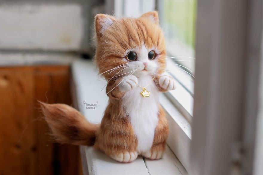 Russian Artist Produces Kittens Made Of Wool So Cute You Will Want One