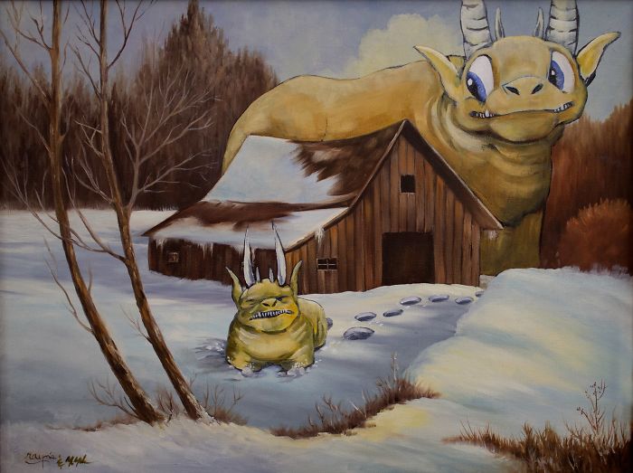 Old-Paintings-Added-Monsters-Christopher-Mcmahon