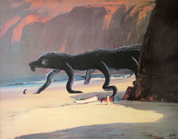Old-Paintings-Added-Monsters-Christopher-Mcmahon