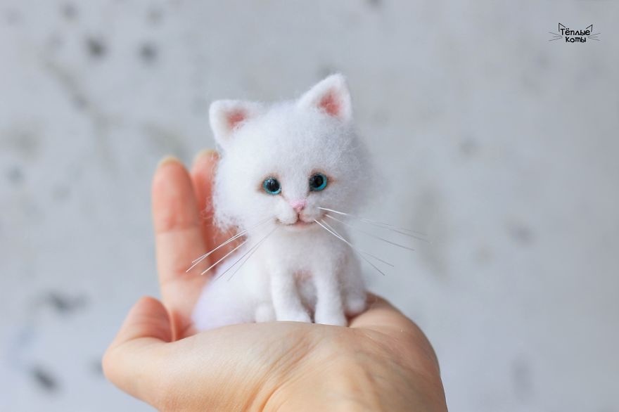 Russian Artist Produces Kittens Made Of Wool So Cute You Will Want One
