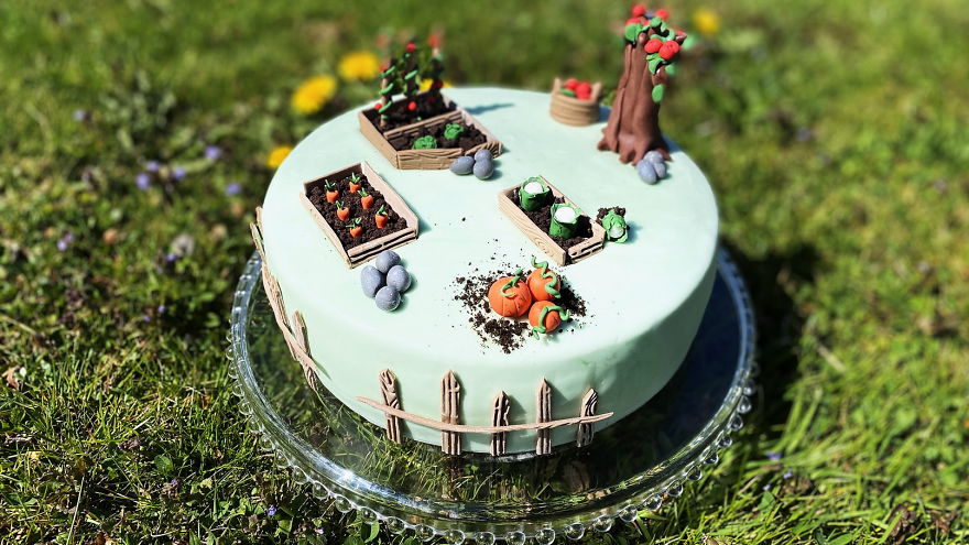 Marina's Pineapple Cake ~ Vegetable Garden Cake ~ #stayhome And Bake #withme