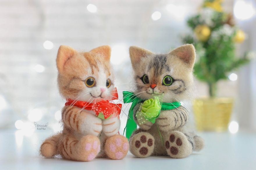 Russian Artist Produces Kittens Made Of Wool So Cute You Will Want One