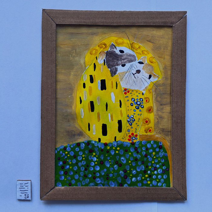 Quarantined Couple Creates A Miniature Art Gallery For Their Gerbils With Iconic Paintings Quarantined Couple Creates A Miniature Art Gallery For Their Gerbils With Iconic Paintings