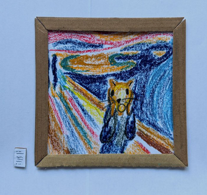 Quarantined Couple Creates A Miniature Art Gallery For Their Gerbils With Iconic Paintings Quarantined Couple Creates A Miniature Art Gallery For Their Gerbils With Iconic Paintings
