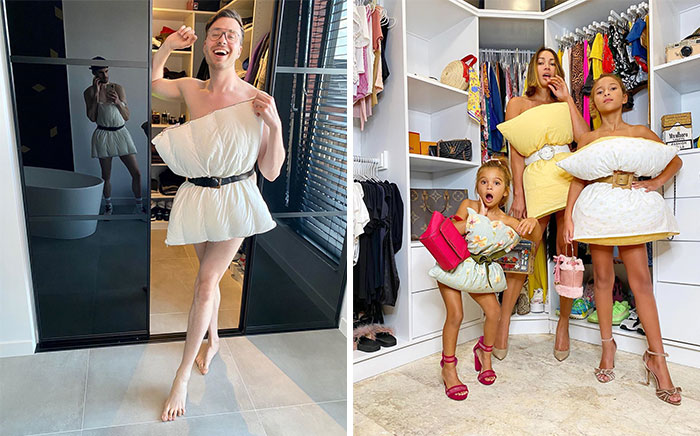 People Are So Bored They Started A Pillow-Wearing Challenge And Here Are The Best Pics (60 Pics)