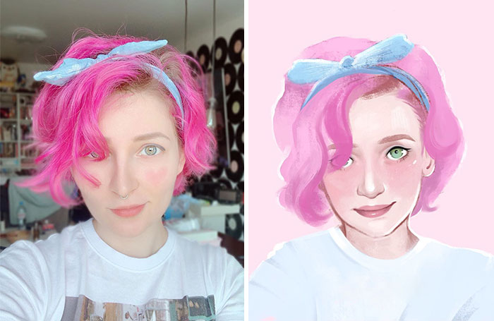 I Noticed That I’ve Been Drawing The Same Face And Features, So I Decided To Turn My Followers Into Illustrated Characters (New Pics)
