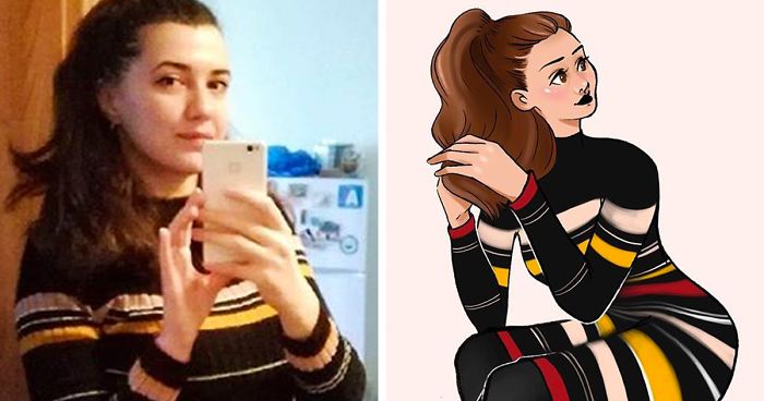 I Noticed That I’ve Been Drawing The Same Face And Features, So I Decided To Turn My Followers Into Illustrated Characters (New Pics)