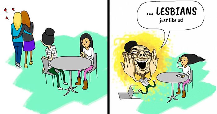 30 Cute And Heartwarming Lesbian Comics About My Relationship With My Girlfriend