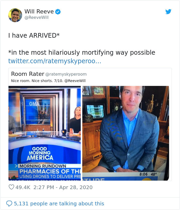 This Reporter Went On Air Wearing Only A Suit Coat And No Pants, Not Realizing Everyone Could See His Legs