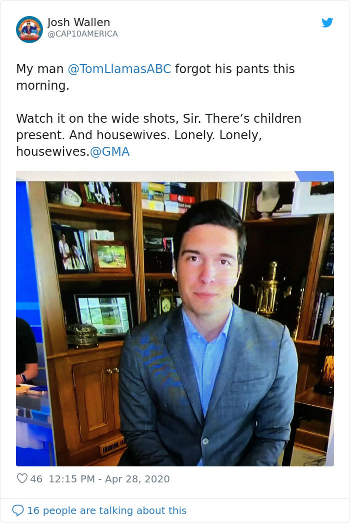 This Reporter Went On Air Wearing Only A Suit Coat And No Pants, Not Realizing Everyone Could See His Legs