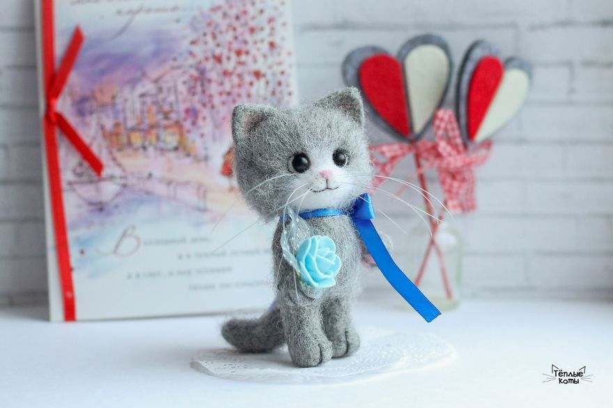 Russian Artist Produces Kittens Made Of Wool So Cute You Will Want One
