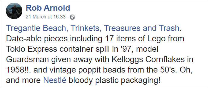 Man Takes Home 551lbs Of Trash From The Beach, Sorts It Out In His Backyard And Shares Interesting Finds