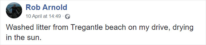 Man Takes Home 551lbs Of Trash From The Beach, Sorts It Out In His Backyard And Shares Interesting Finds