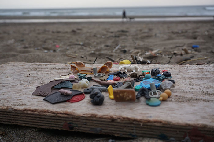 Man Takes Home 551lbs Of Trash From The Beach, Sorts It Out In His Backyard And Shares Interesting Finds Man Takes Home 551lbs Of Trash From The Beach, Sorts It Out In His Backyard And Shares Interesting Finds