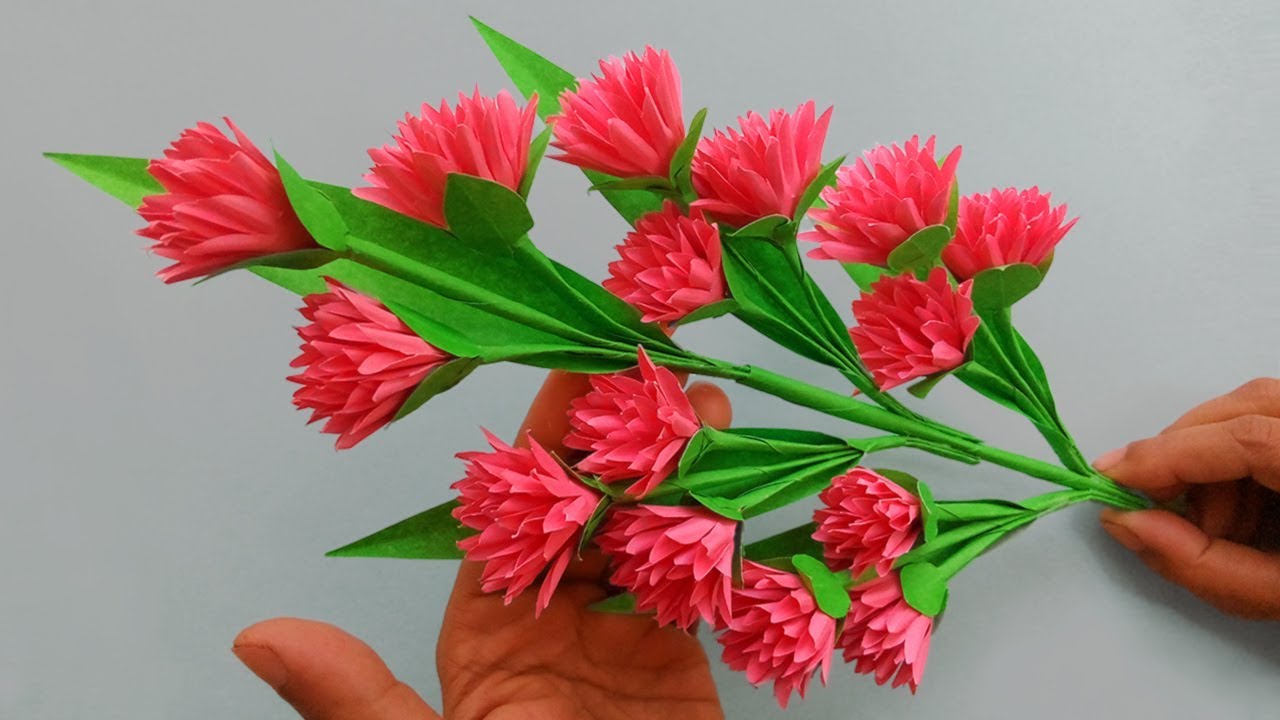 Very Easy Paper Flower Making Tutorials For Home Decor