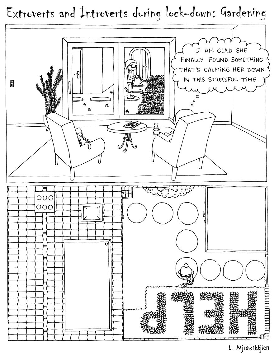 Here Are My 10 New Comics About My Introverted Life With My Extroverted Wife During Lockdown