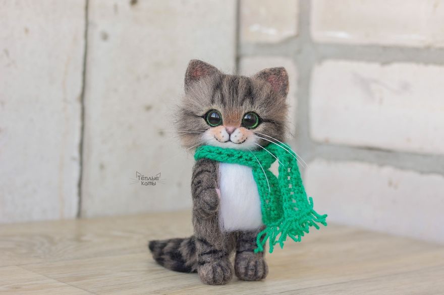 Russian Artist Produces Kittens Made Of Wool So Cute You Will Want One