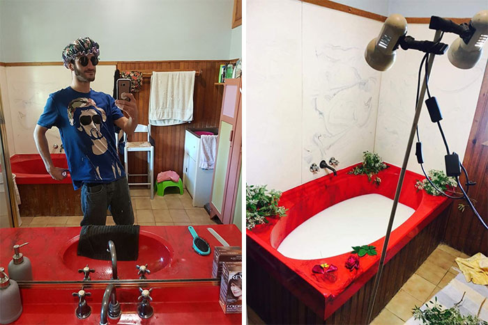 I Present, The Red Bathroom