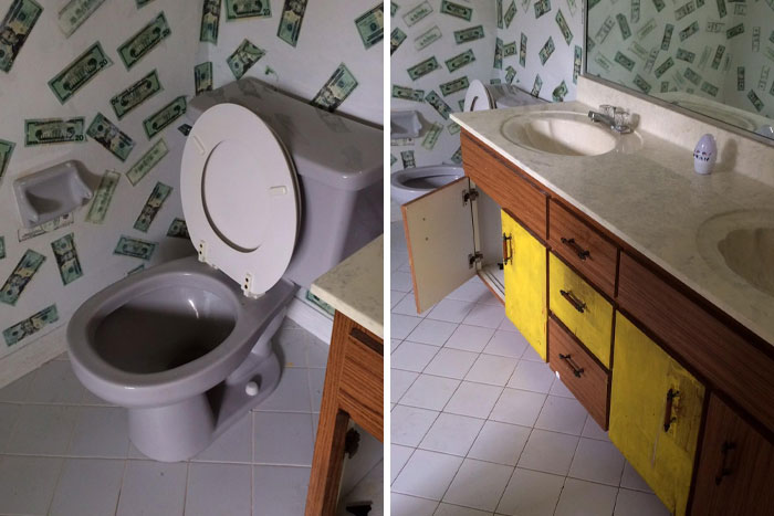 We Purchased A House A Few Years Back And Here’s The Master Bathroom Decorated By The Previous Owner