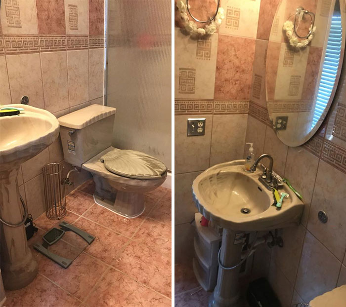 I Personally Dislike This Bathroom. But! The Rest Of The House Is Lovely Now That I’ve Painted It All For The Landlord