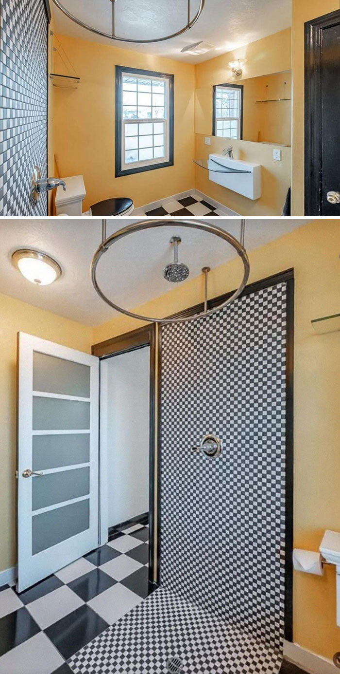 Here's My Guest Bathroom. My Home Was Owned By A Magician, So The Whole Theme Of Things Is Very Extra In Here